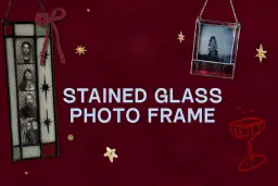 4th of April STAINED GLASS PHOTOFRAME