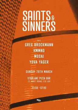 Saints & Sinners Yova Yager, HMMND, Mosai & Greg Brockmann