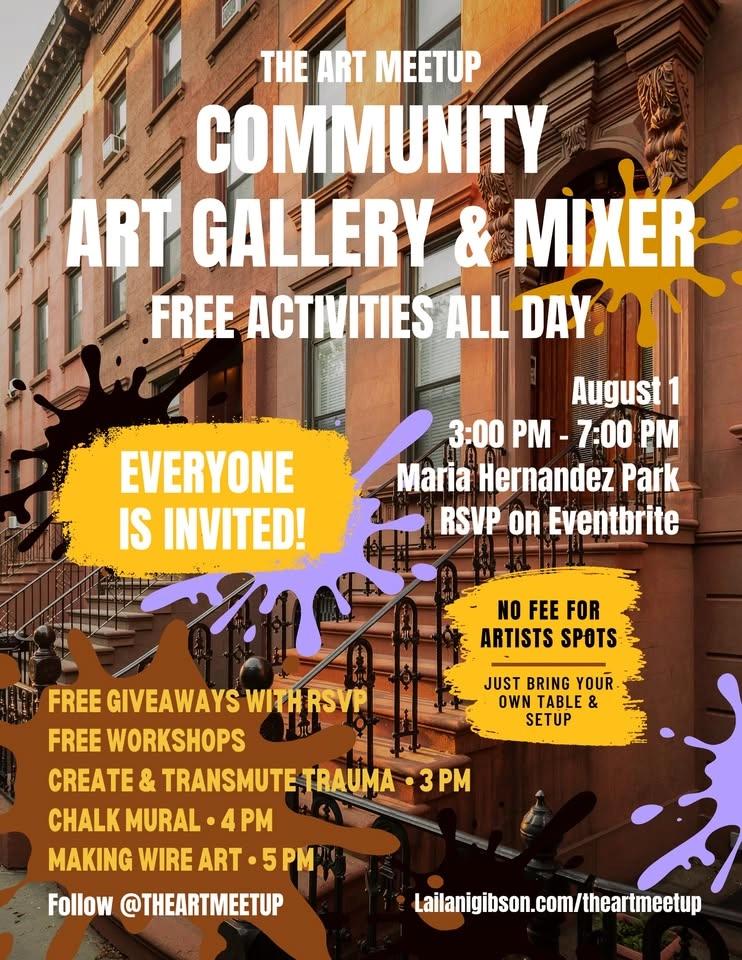 The Art in the Park Meetup: Vending, Networking & Creative Workshops