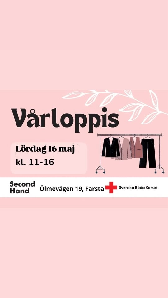 Vårloppis med Röda Korset i Farsta