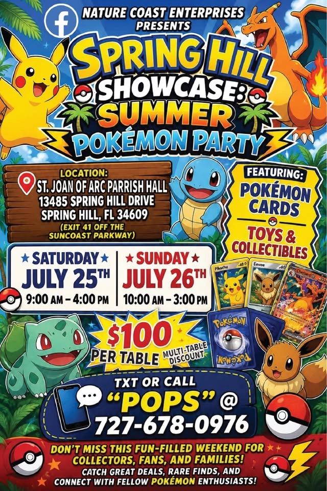 Spring Hill Showcase Summer Pokemon Party