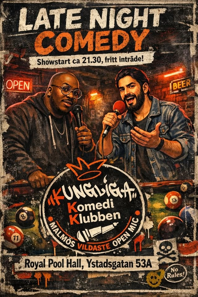 LATE NIGHT COMEDY @ KKK – Fritt inträde!