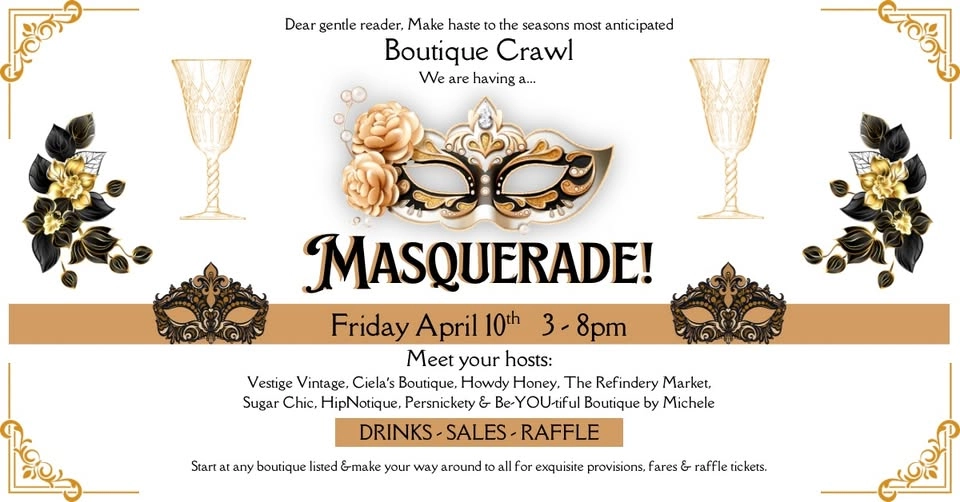 🎭✨ Masquerade Boutique Crawl | Downtown Punta Gorda 🥂🛍️