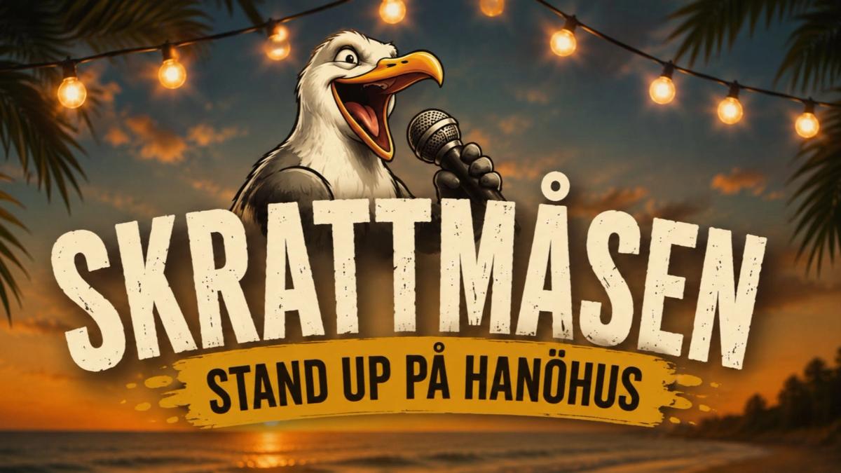 Skrattmåsen - Standup komedi på Hanöhus beachbar