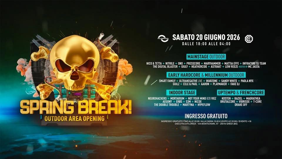 SPRING BREAK! outdoor area opening