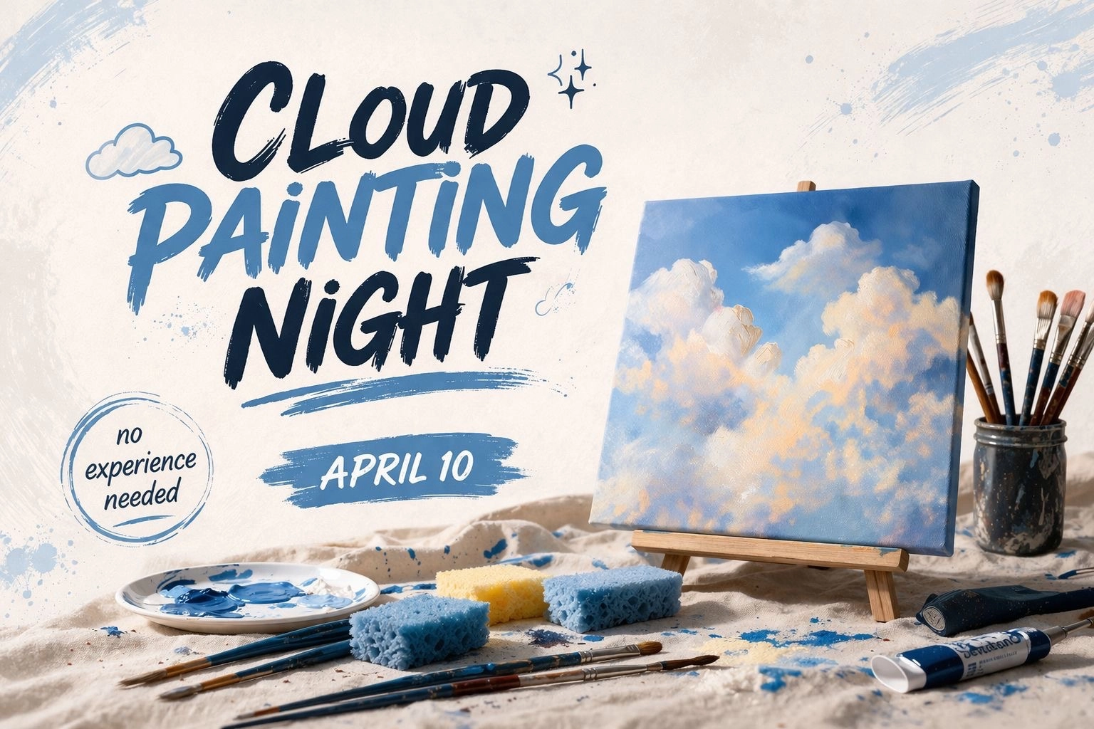 Cloud Painting Art Workshop☁️🎨