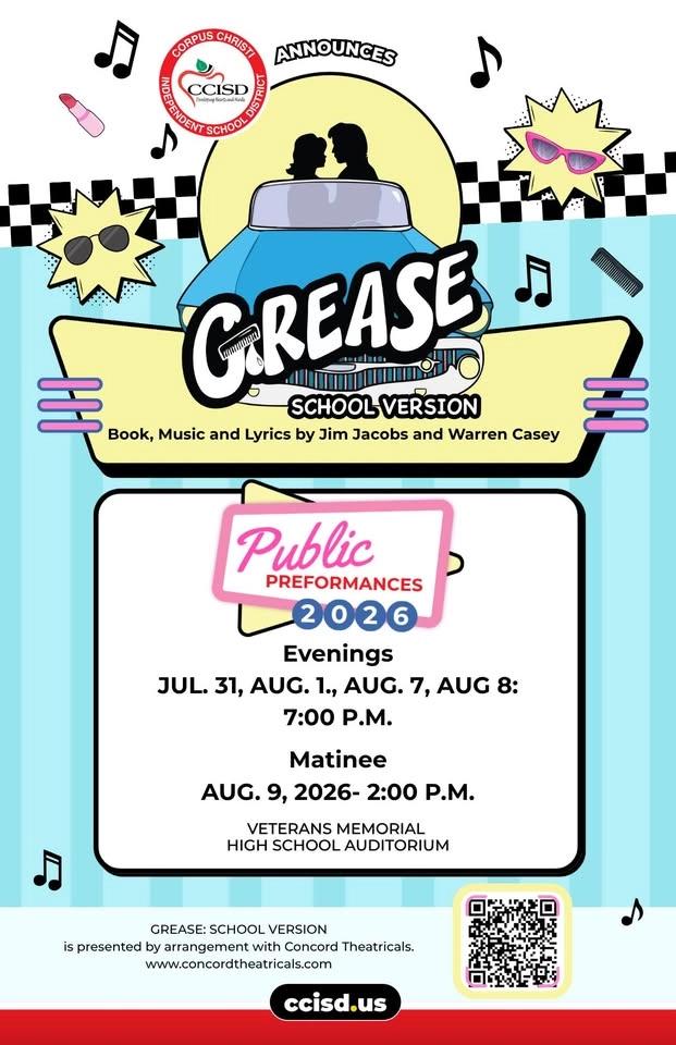CCISD Presents: Grease: School Version Public Performances
