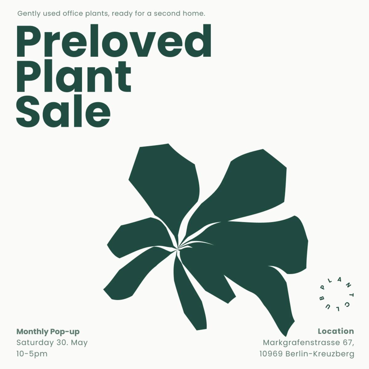 Preloved Plant Sale | May!