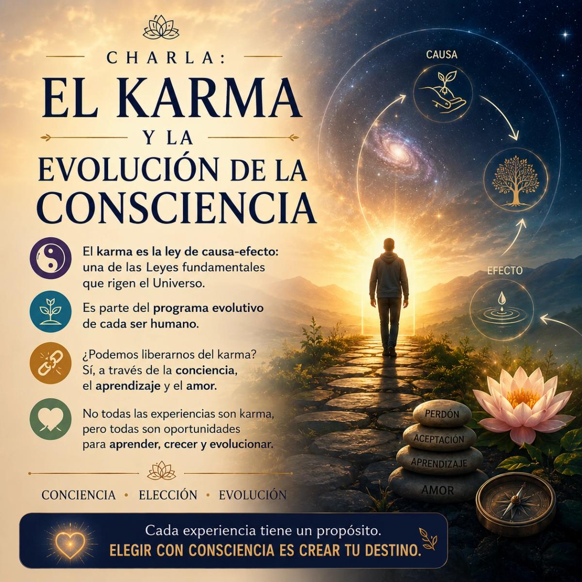 *CHARLA: "EL KARMA Y LA EVOLUCIÓN DE LA CONSCIENCIA