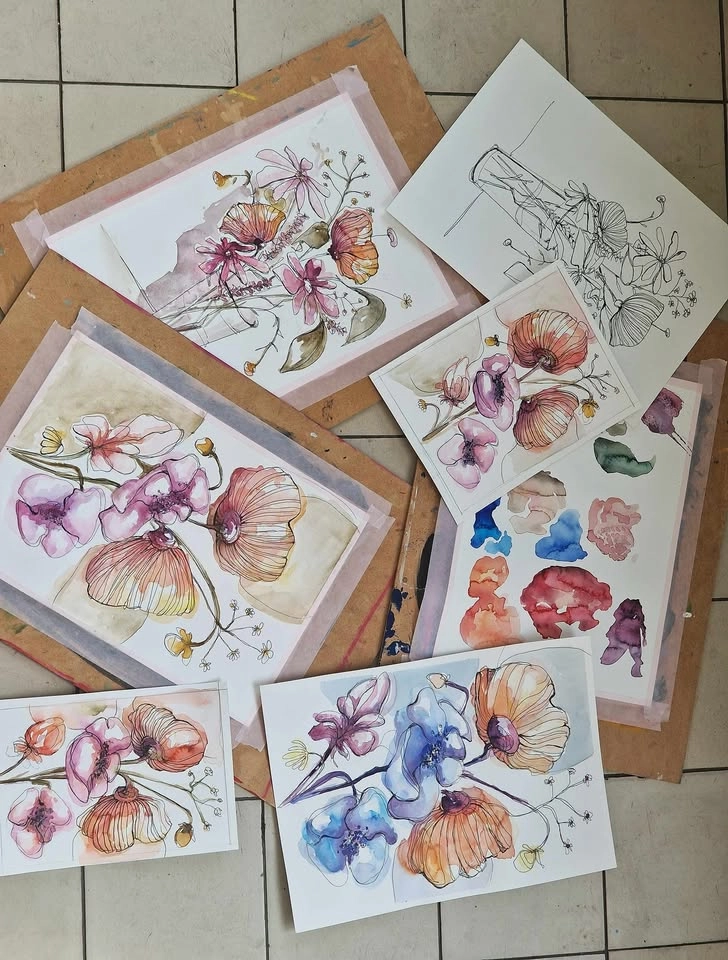 SIP AND CREATE: Mothers Day - Flower Painting Event