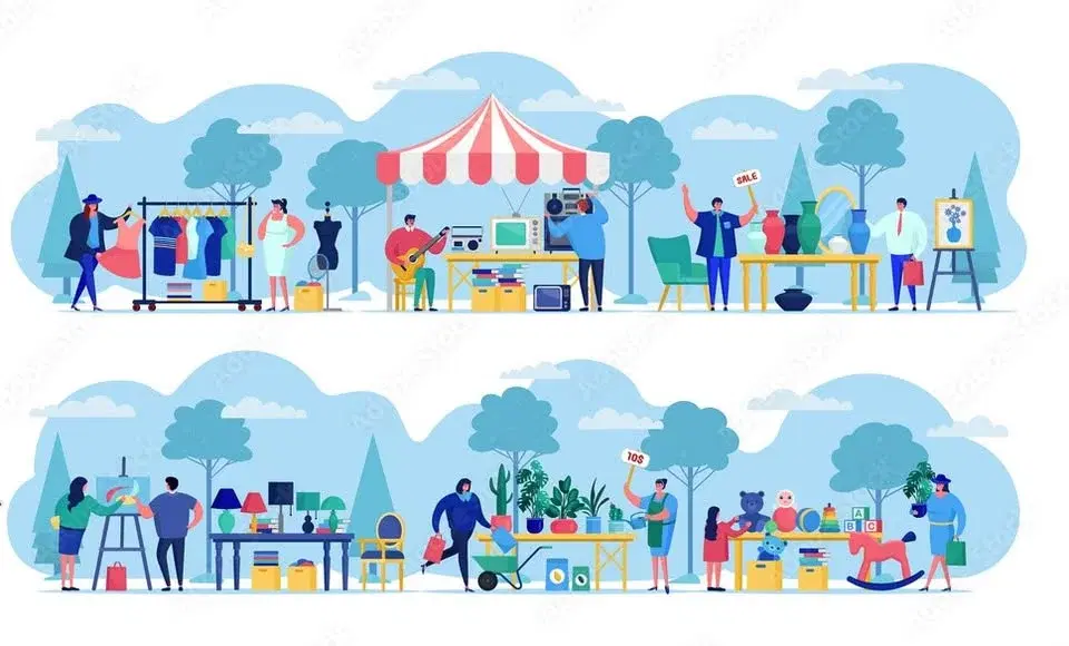 Loppis på Saltarö/Skärmarö