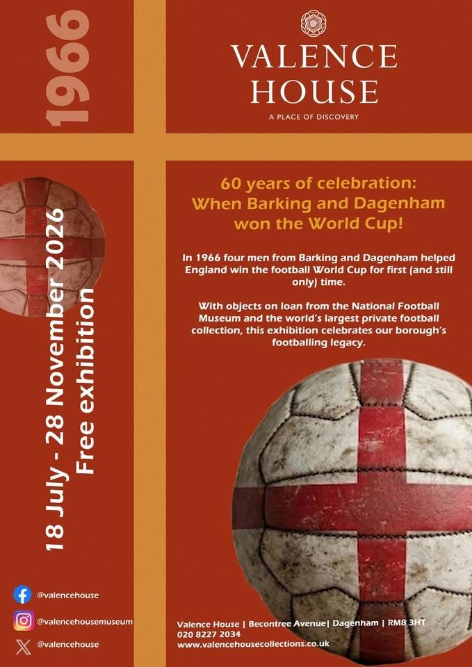 60 years of celebration: When Barking and Dagenham won the world cup - An exhibition