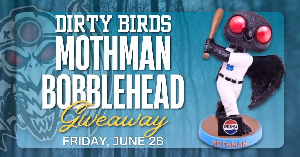 Mothman Bobblehead Night at the Dirty Birds