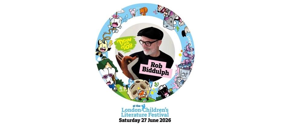 Draw With Rob at the London Children's Literature Festival, Barnes