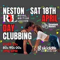 Throwback Masters Neston Over 25s Day Clubbing 80s 90s 00s Tunes