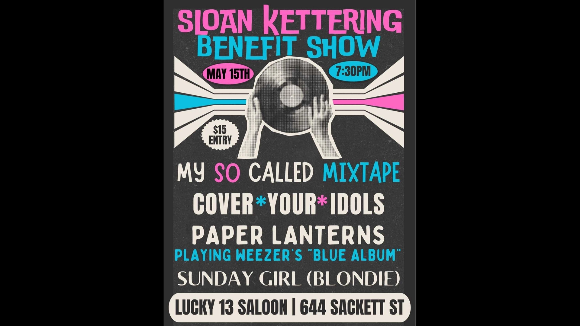 SundayGirl(Blondie tribute) at the Sloan Kettering Benefit Show @ Lucky 13 Saloon
