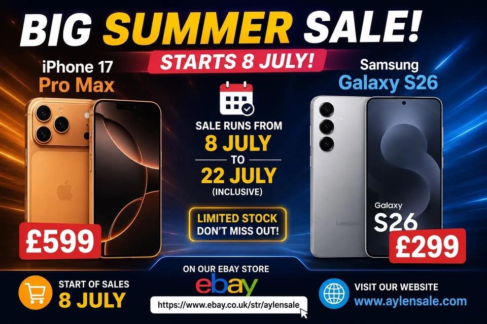 � BIG SUMMER SALE – STARTS 8 JULY! �