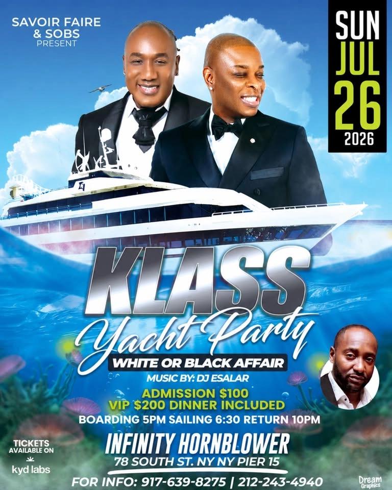 KLASS Yacht Party 2026 Aboard the Infinity Hornblower