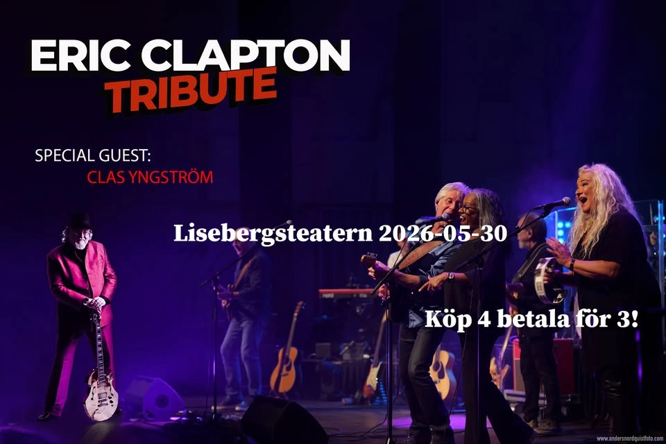 Eric Clapton tribute, guest: Clas Yngström