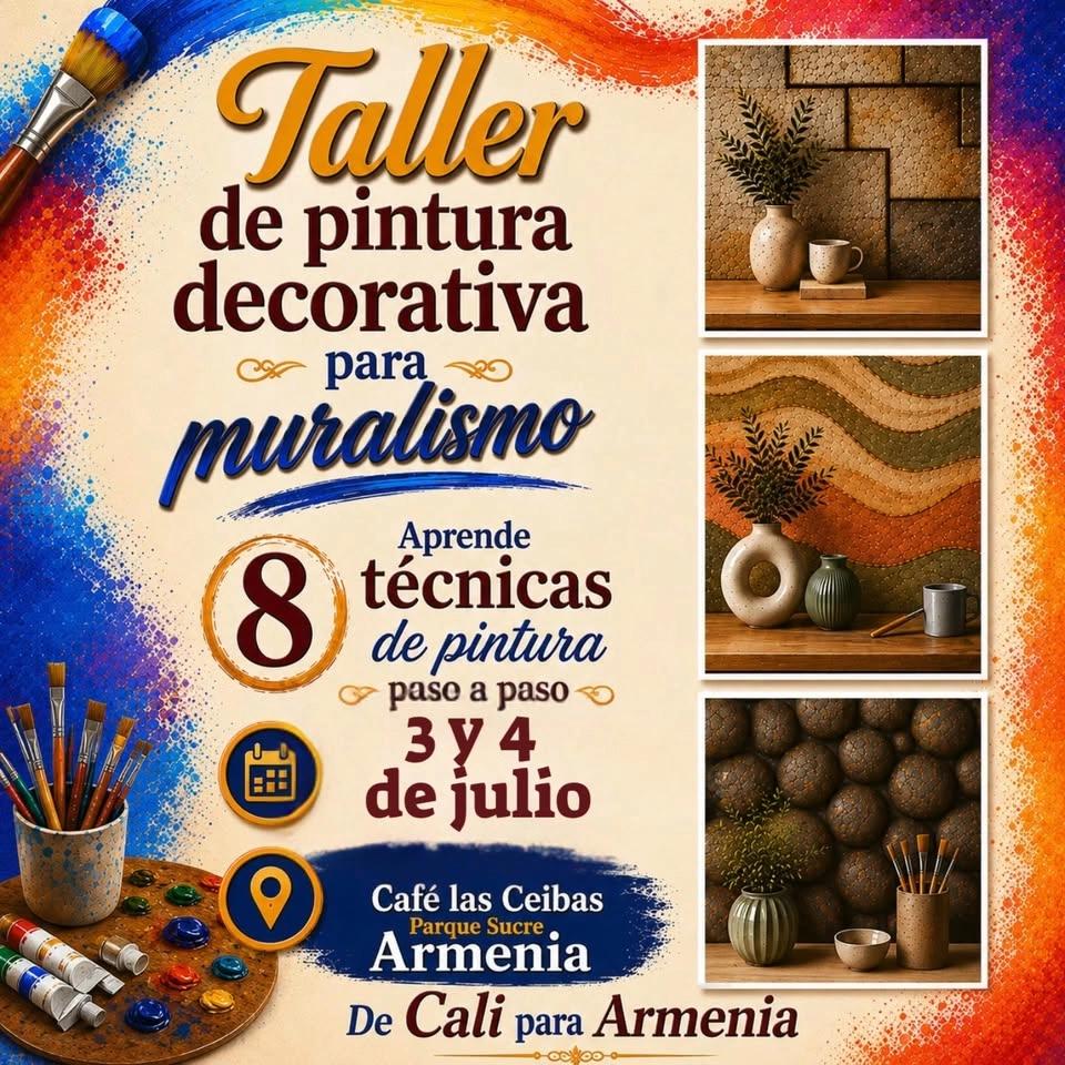 Taller de falsos Acabados y texturas para muralismo.