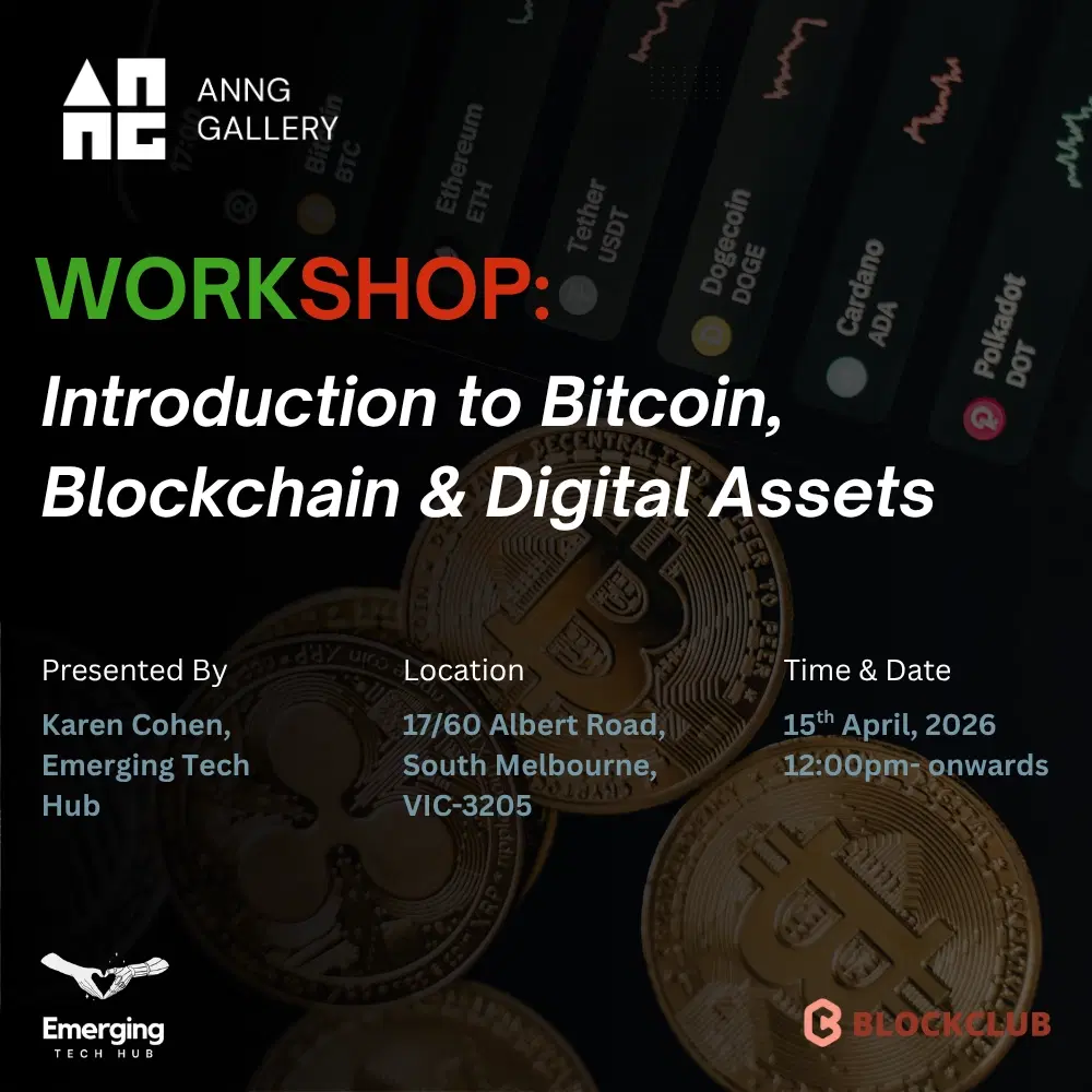 Workshop: Introduction to Bitcoin, Blockchain & Digital Assets- 15th April