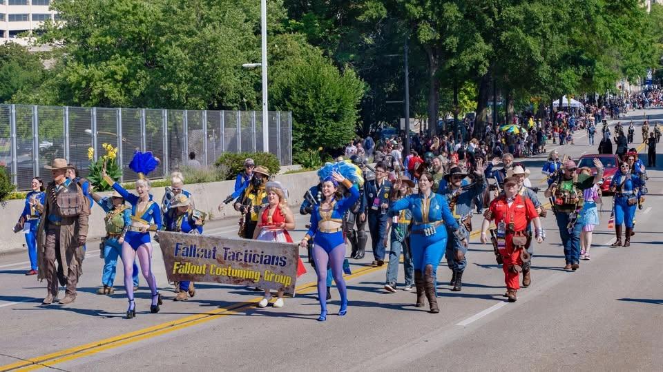Fallout Tacticians and Friends at the 2026 DragonCon Parade!
