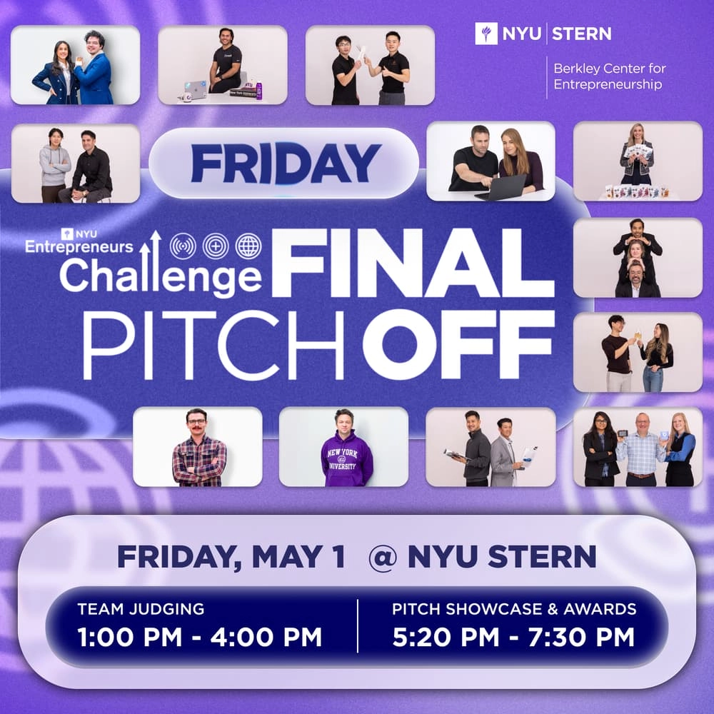 2026 NYU Entrepreneurs Challenge: Final Pitch-Off & Awards Ceremony