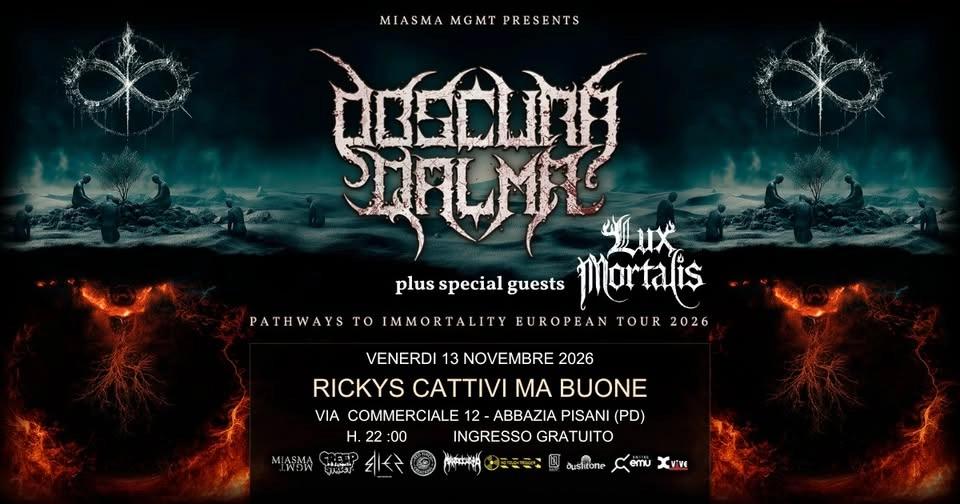 Obscura Qalma + Lux Mortalis @ Rickys Cattivi ma Buone - Padova