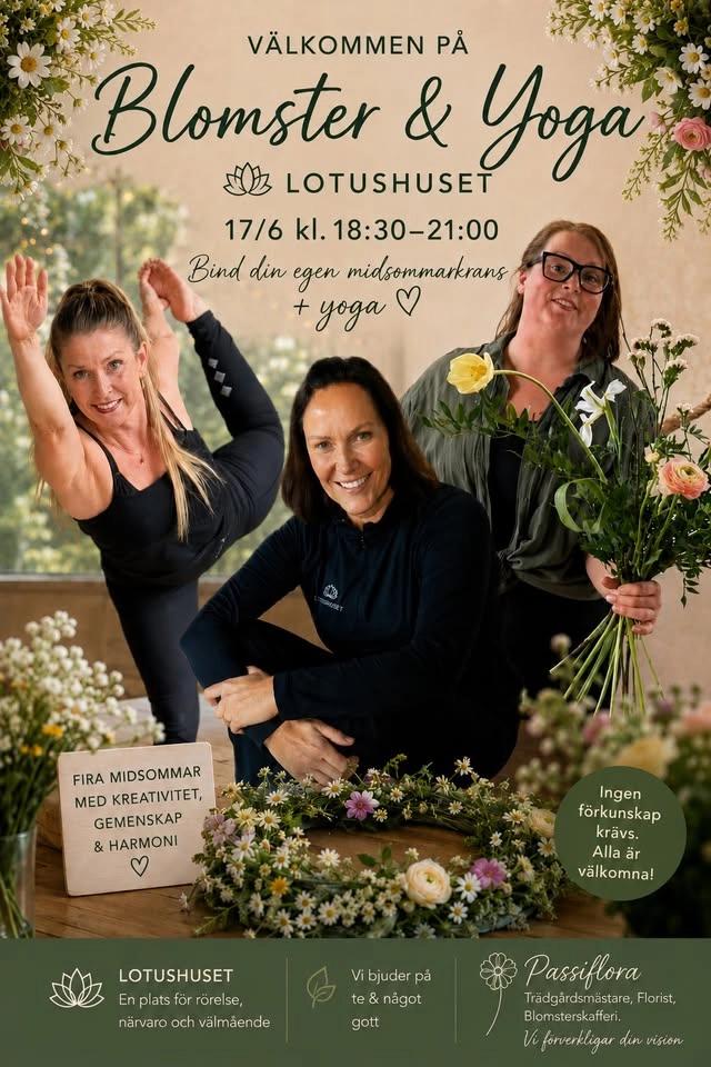 Blomster och Yoga - Bind din egen midsommarkrans