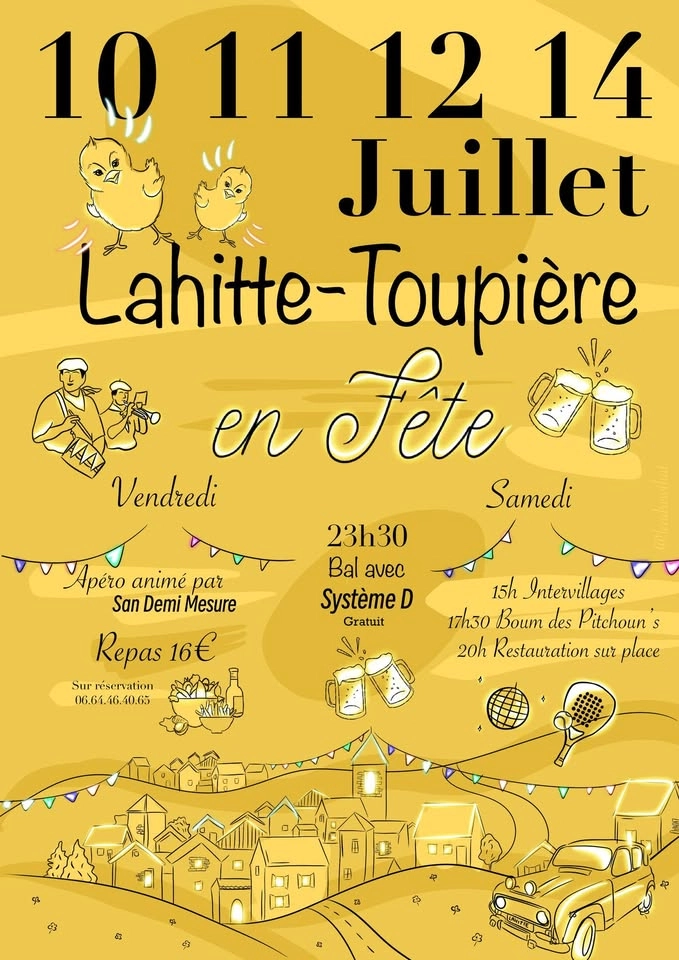 Fête locale Lahitte-Toupière 2026