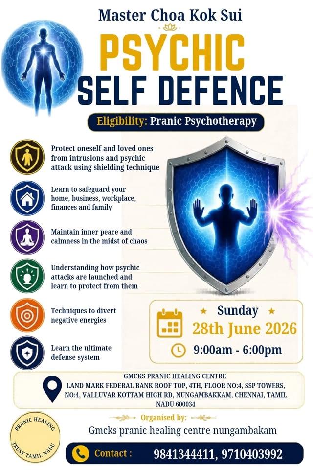 Pranic Psychic Self Defence Workshop