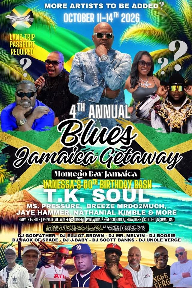4th Annual Blues Jamaica Getaway 2026