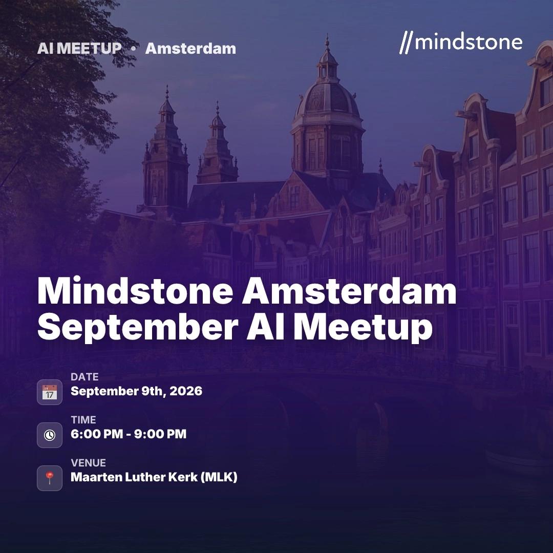 Mindstone Amsterdam September AI Meetup