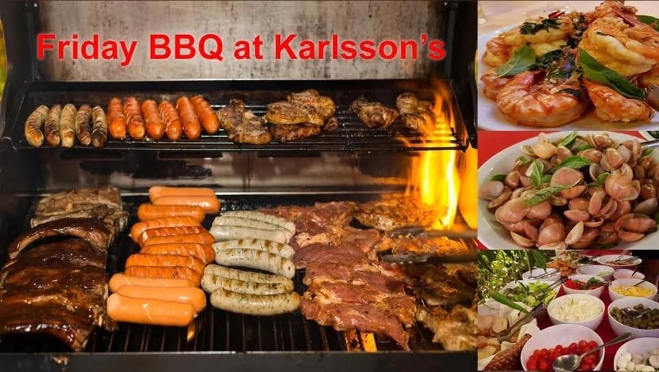 FRIDAY @18:45 ALL YOU CAN EAT BBQ AND SEAFOOD BUFFET 499 Baht