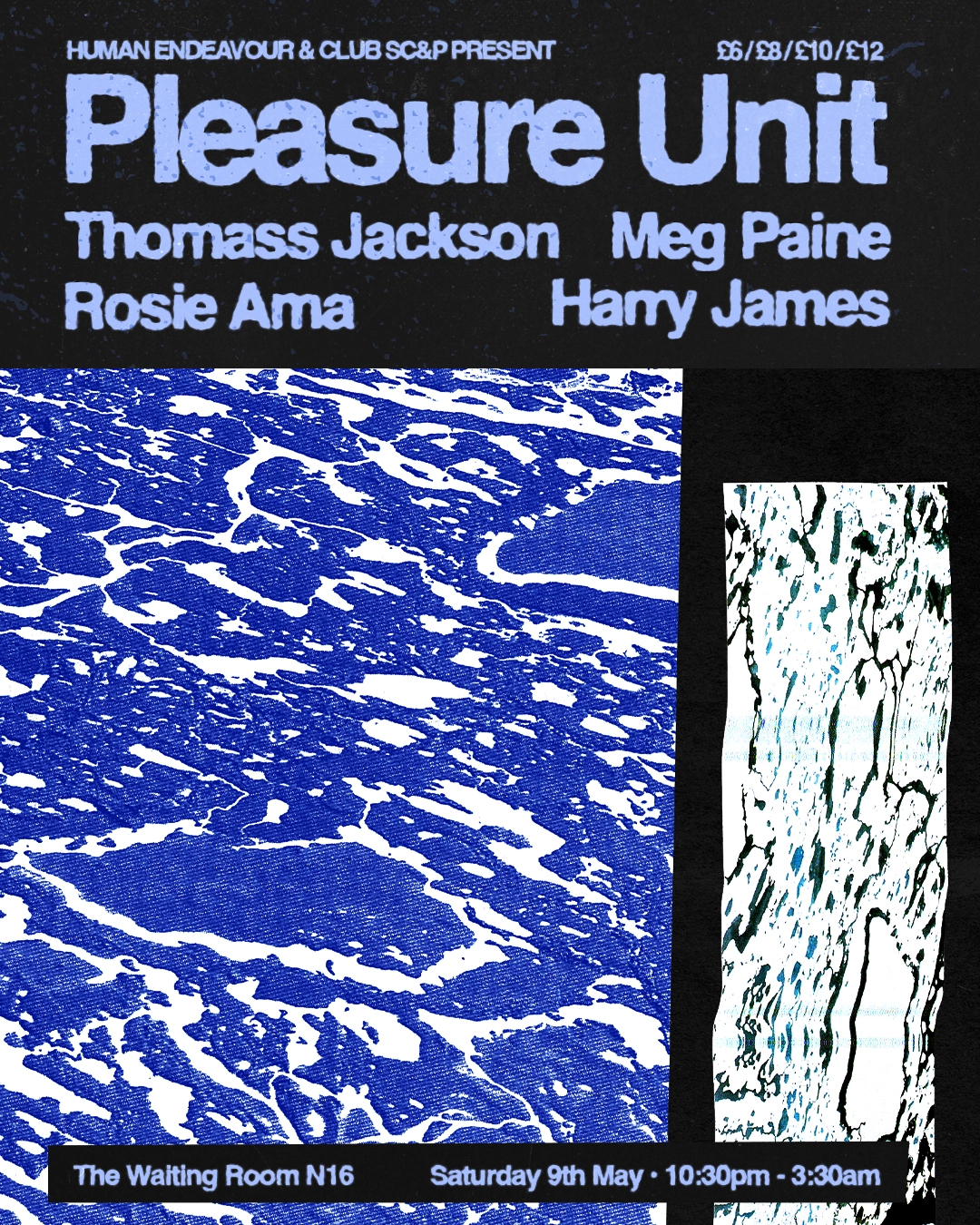 Pleasure Unit: Thomass Jackson, Meg Paine, Rosie Ama, Harry James