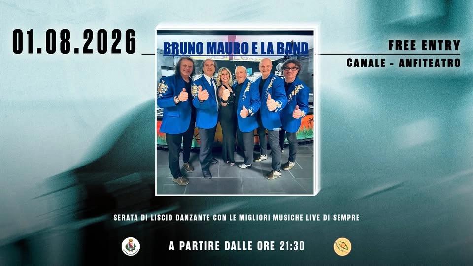 BRUNO MAURO E LA BAND - Sabato 01 Agosto - 83^Fiera del Pesco - INGRESSO GRATUITO - Canale (CN)