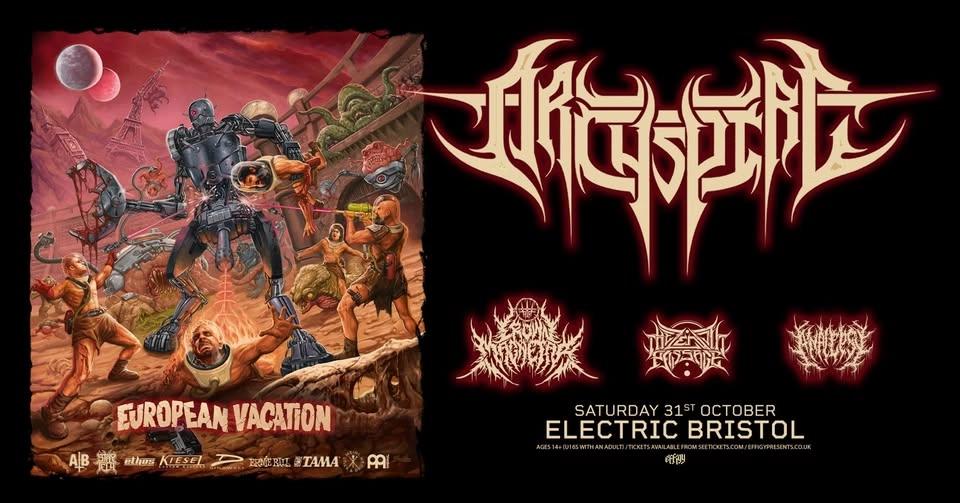 Archspire plus Crown Magnetar, The Zenith Passage and Analepsy at Electric Bristol