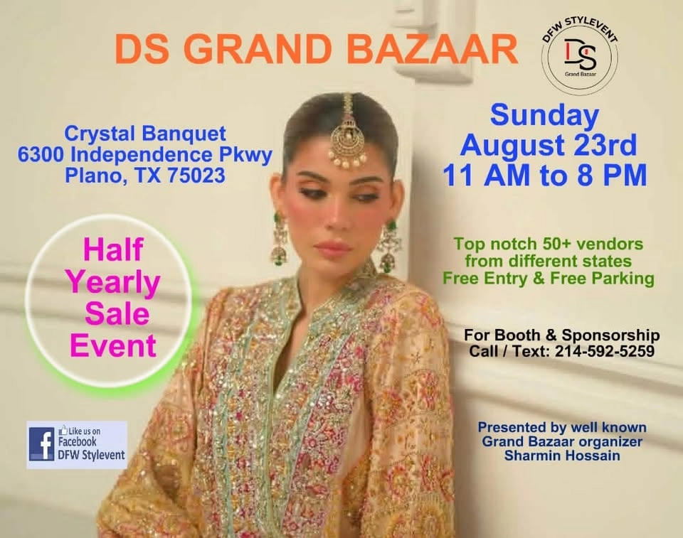 DS Grand Bazaar Half Yearly Sale Event @ Crystal Banquet