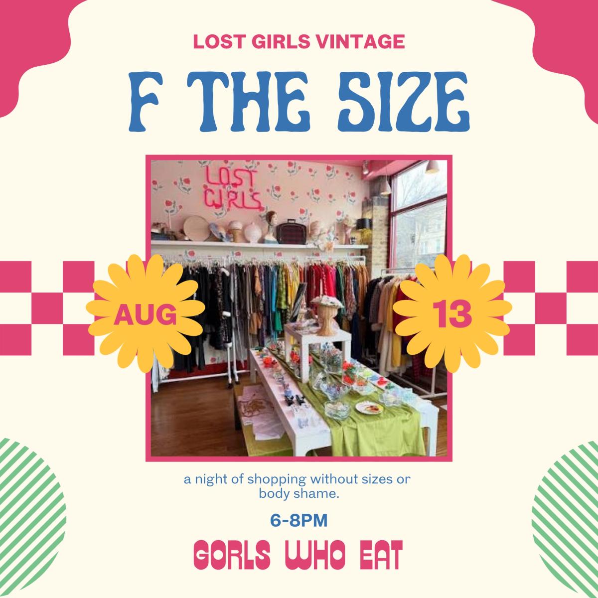 F the Size at Lost Girls Vintage, Logan Square