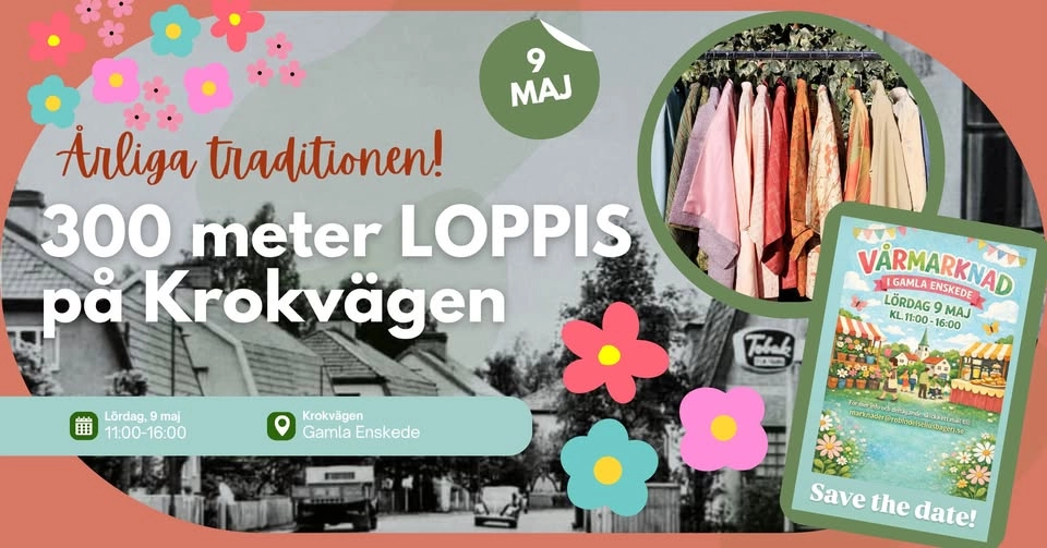 300 meter LOPPIS på Krokvägen 3-35 via Genvägen i Gamla Enskede