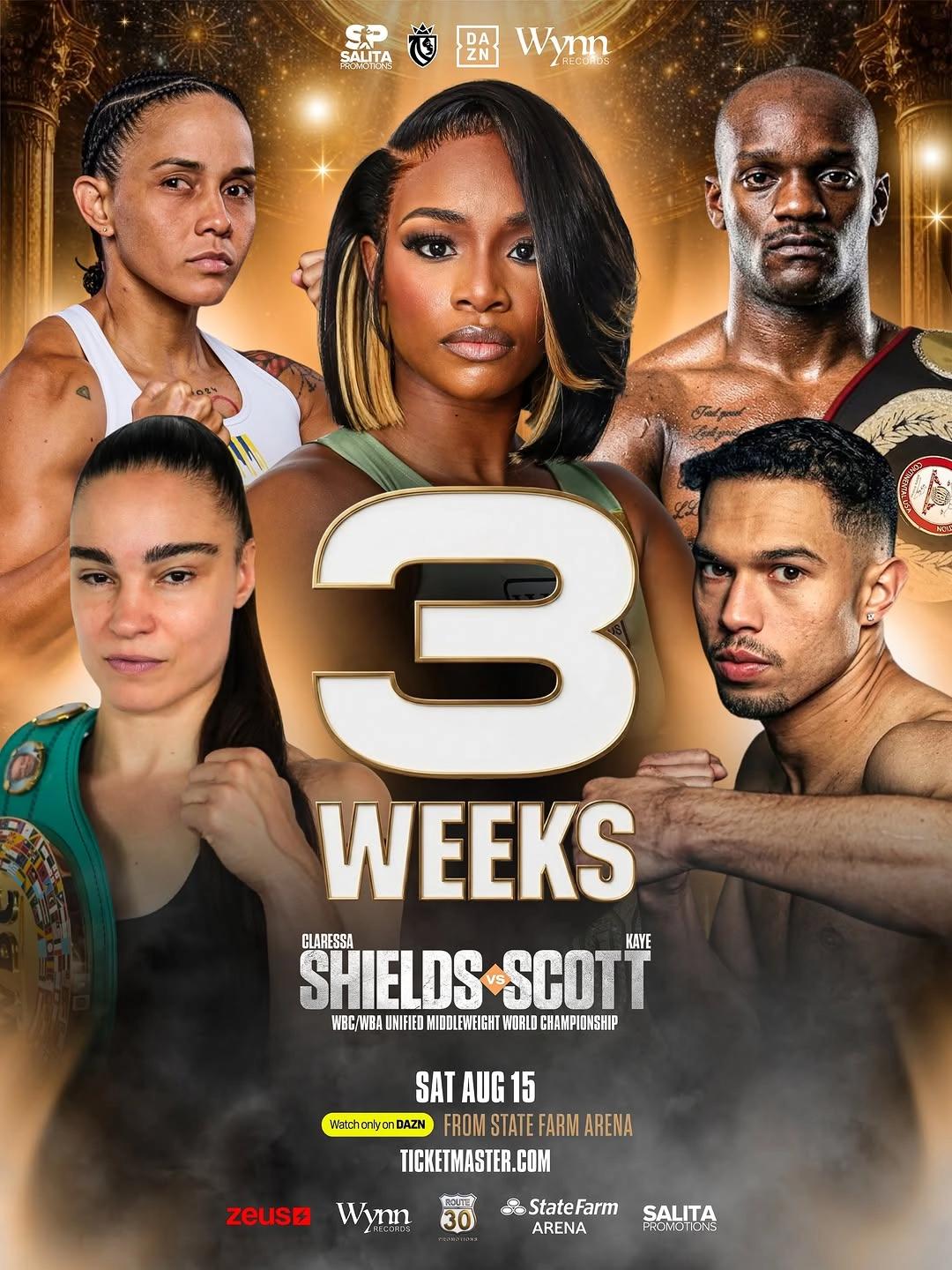 Claressa Shields vs. Kaye Scott - WBC/WBA Unified Middleweight World Championship