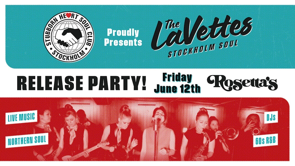 RELEASE GIG! LaVettes at Stubborn Heart Soul Club