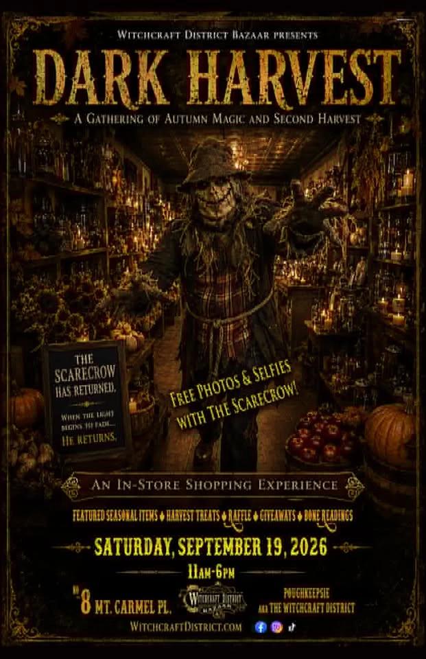 DARK HARVEST—An In-Store Shopping Experience and Celebration of Mabon/Second Harvest & Autumn Magic