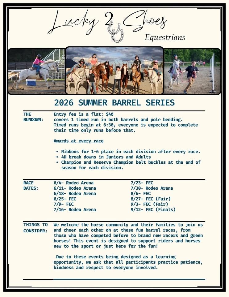 Lucky 2 Shoes Barrel Series- Race 7 of 12: *FEC Arena*