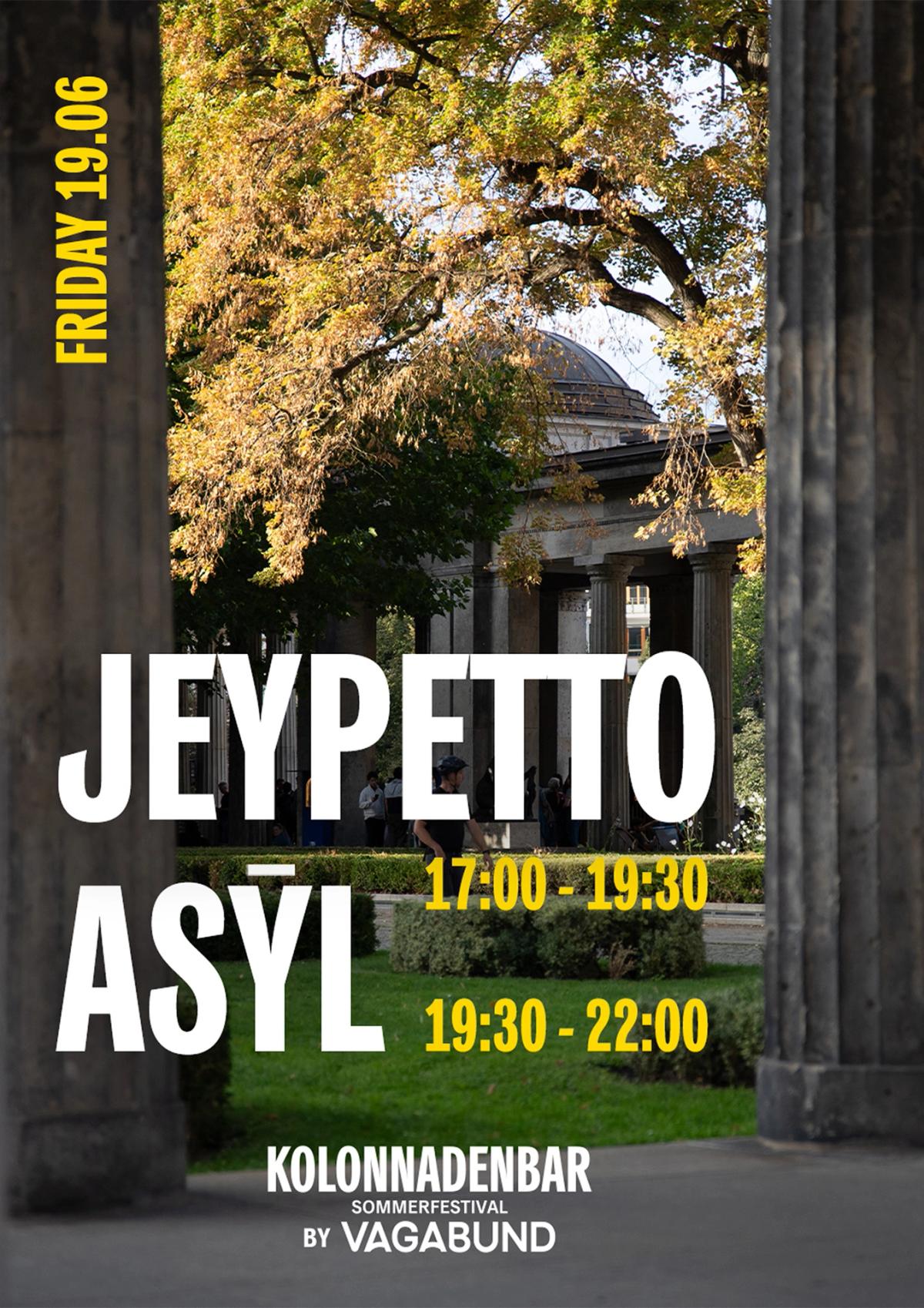 Free Island Open Air with Asȳl & JEYPETTO at Kolonnadenbar by Vagabund