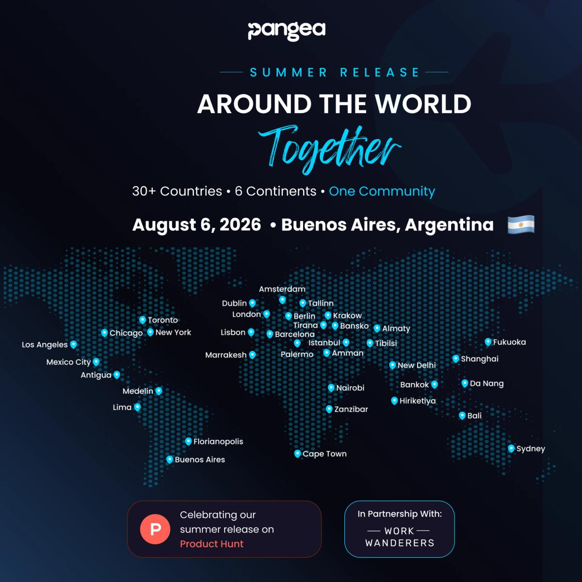 🇦🇷 Buenos Aires (Argentina) - Pangea Product Hunt Launch