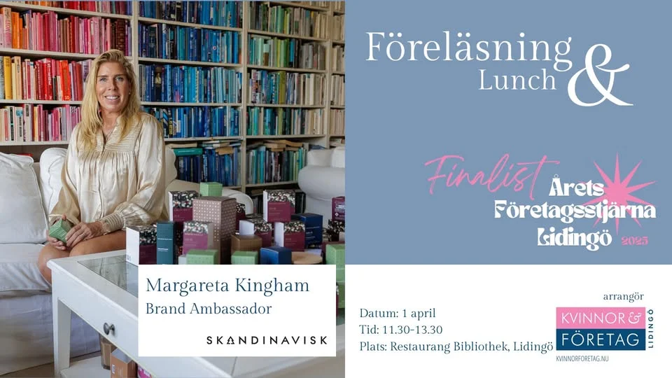Lunchföreläsning med finalist till Årets Företagsstjärna 2025 – Margareta Kingham