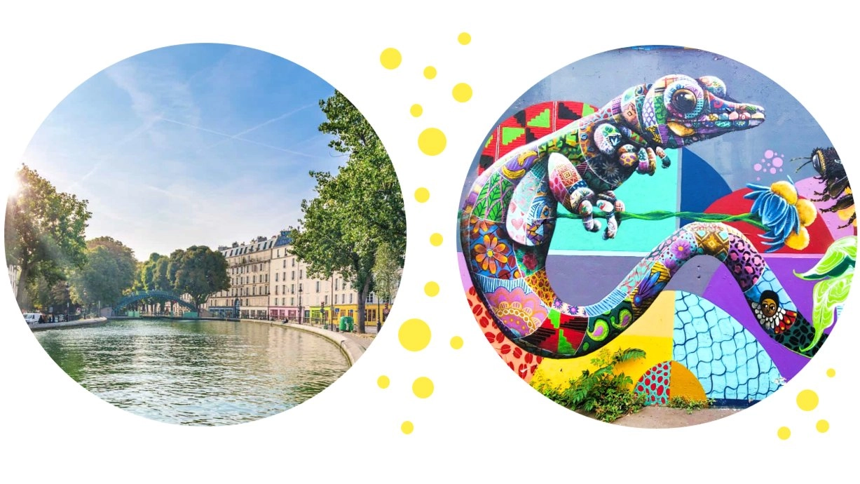 😍 STREET ART CANAL de L'OURCQ 👣 BALADE le long des CANAUX ☀ + ROOFTOP APÉRO 🍻