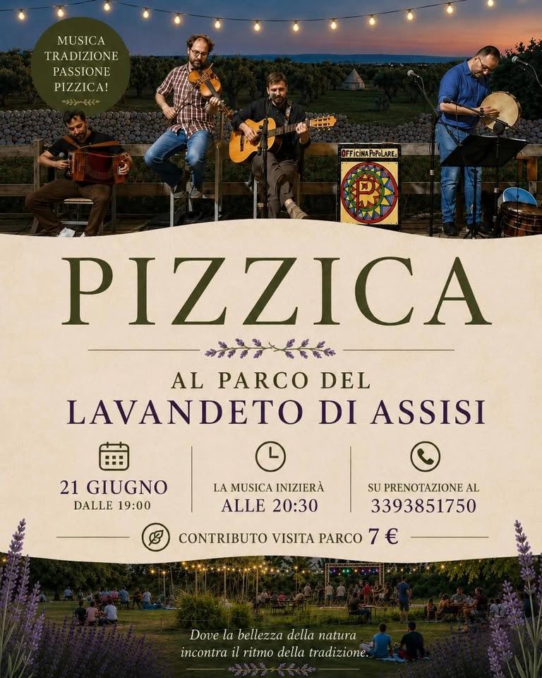 Pizzica ed altre tarantelle con Officina Popolare al Lavandeto di Assisi
