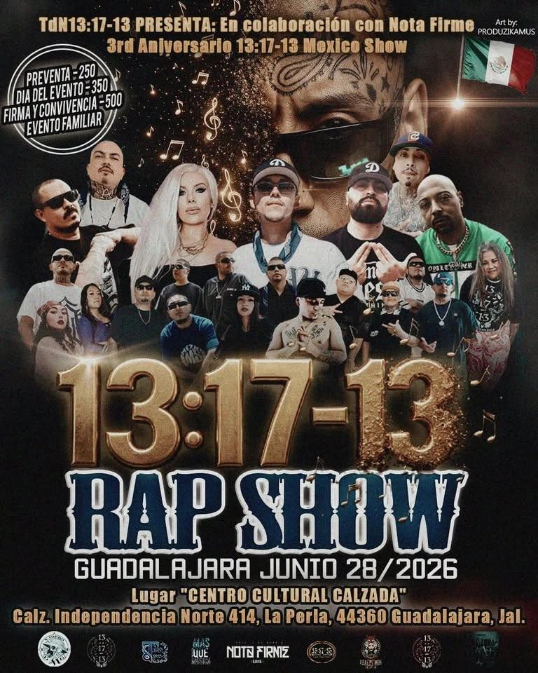 13:17-13 Rap Show Guadalajara Jalisco